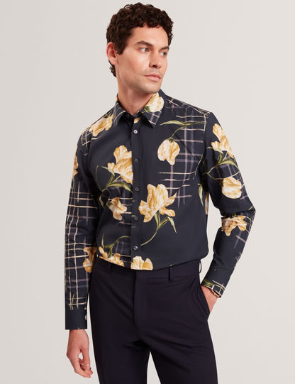 Ted Baker QUORIK Mixed Floral Print Long Sleeve Shirt