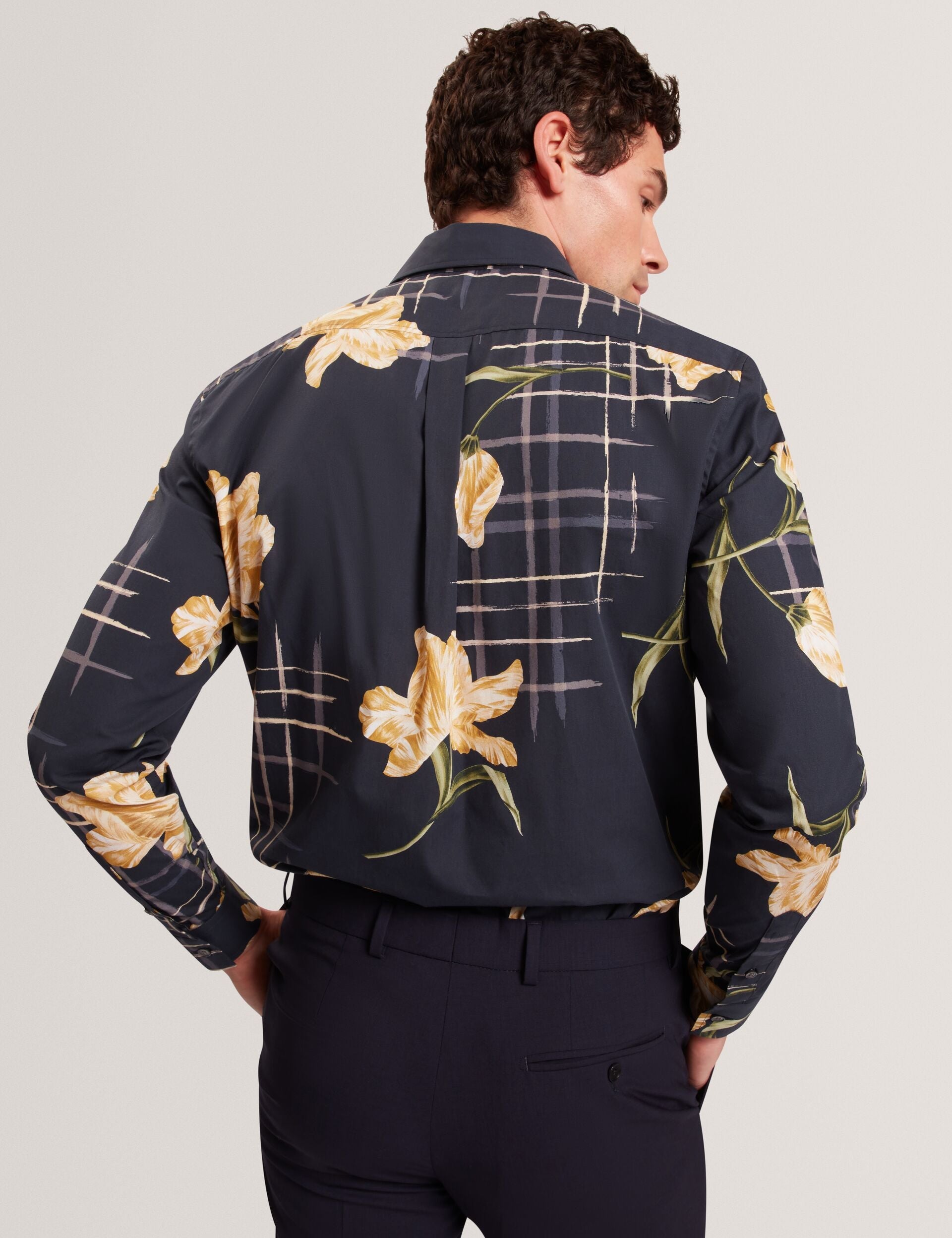 Ted Baker QUORIK Mixed Floral Print Long Sleeve Shirt