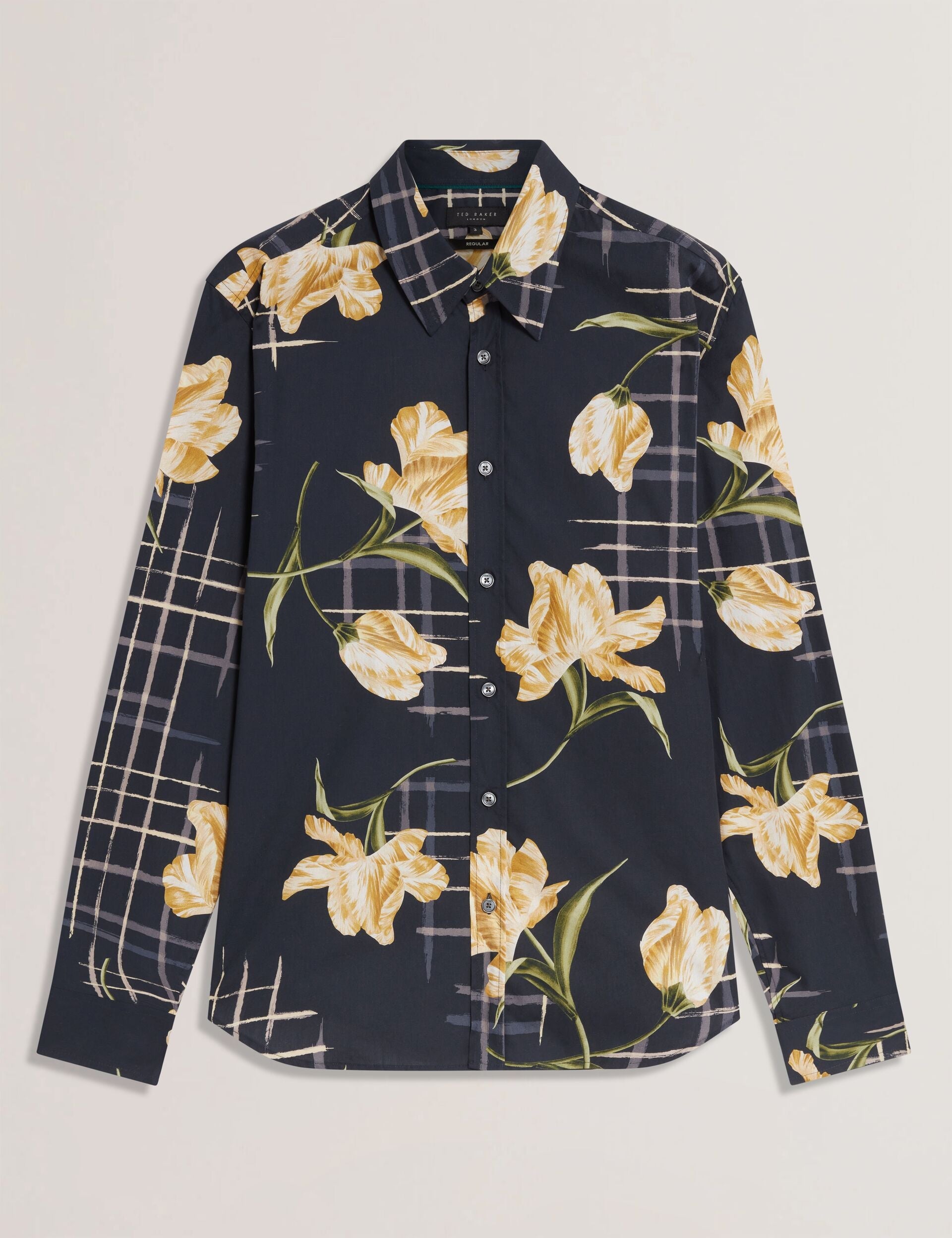 Ted Baker QUORIK Mixed Floral Print Long Sleeve Shirt