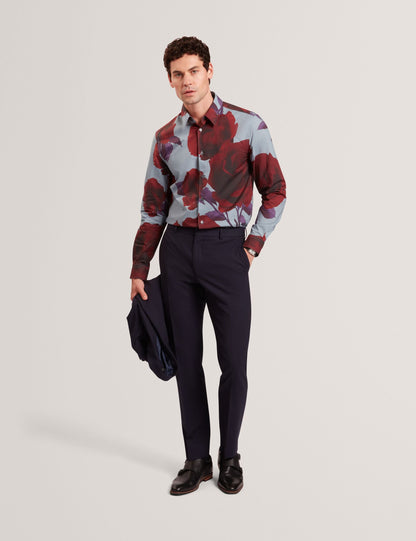 Ted Baker GIVIRA Rose Graphic Cotton Long Sleeve Shirt