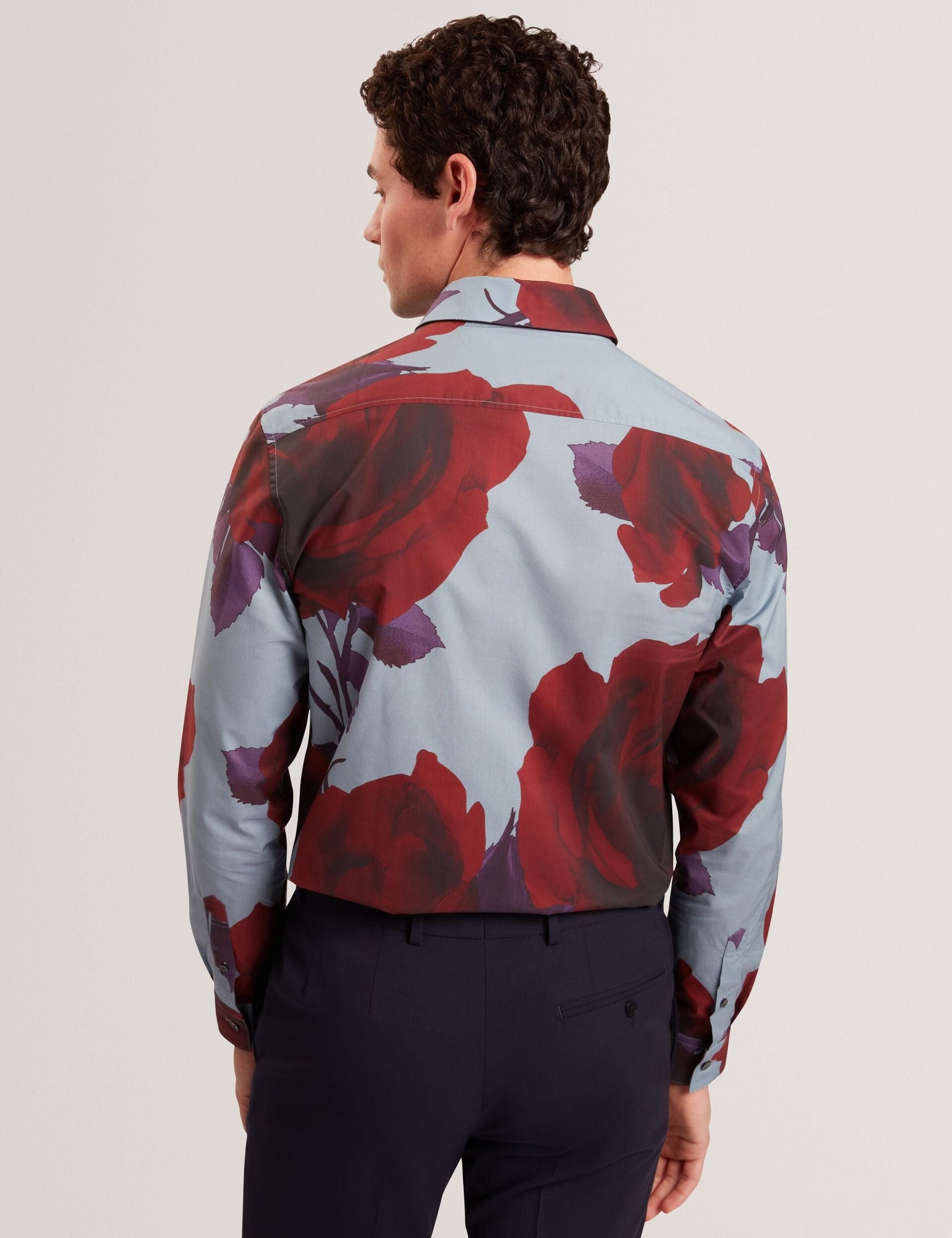 Ted Baker GIVIRA Rose Graphic Cotton Long Sleeve Shirt