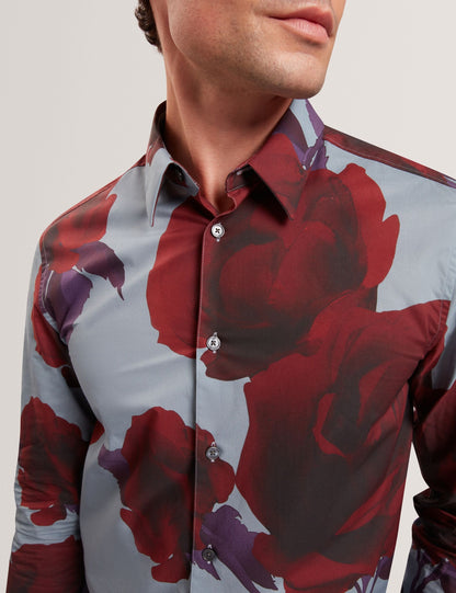 Ted Baker GIVIRA Rose Graphic Cotton Long Sleeve Shirt