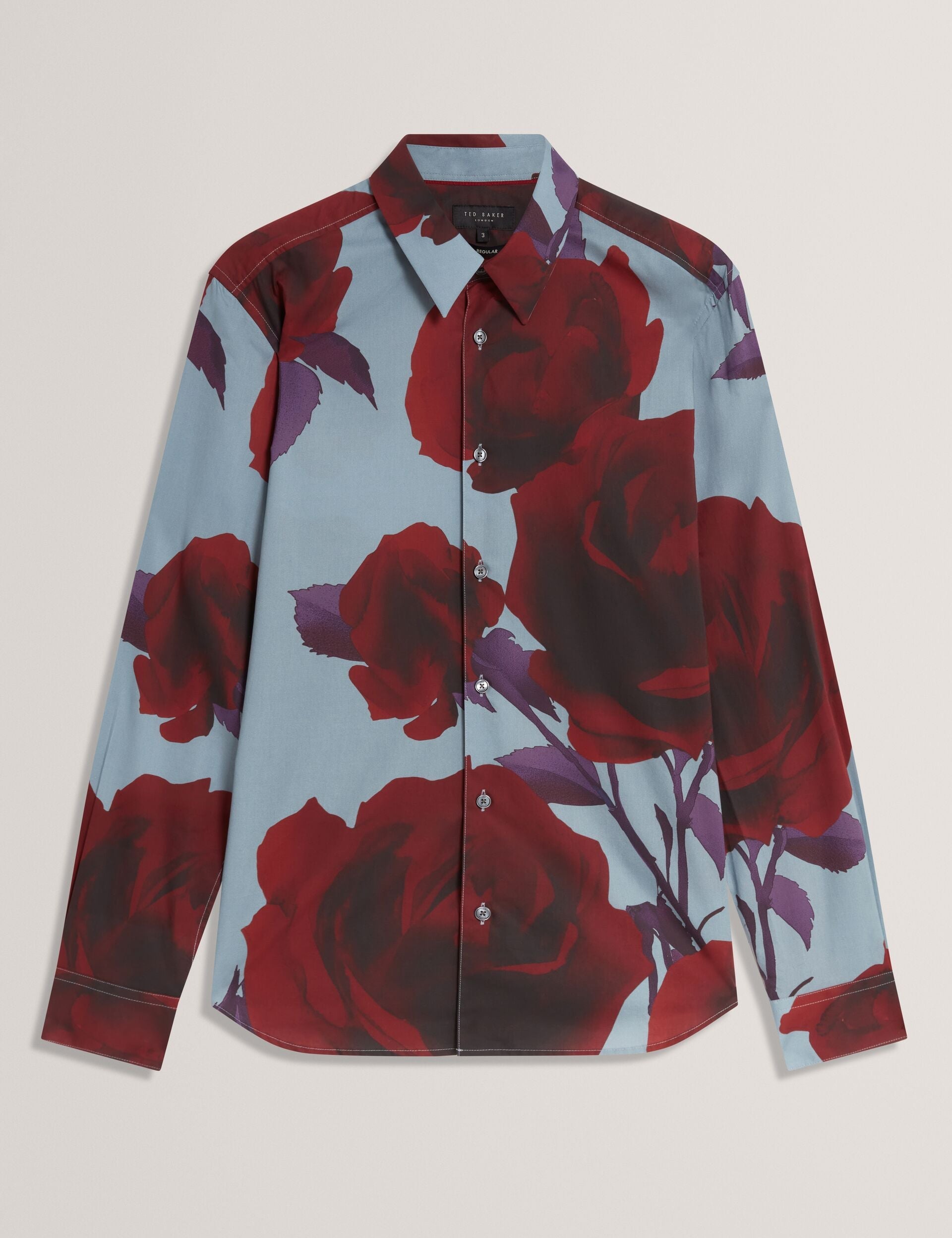 Ted Baker GIVIRA Rose Graphic Cotton Long Sleeve Shirt
