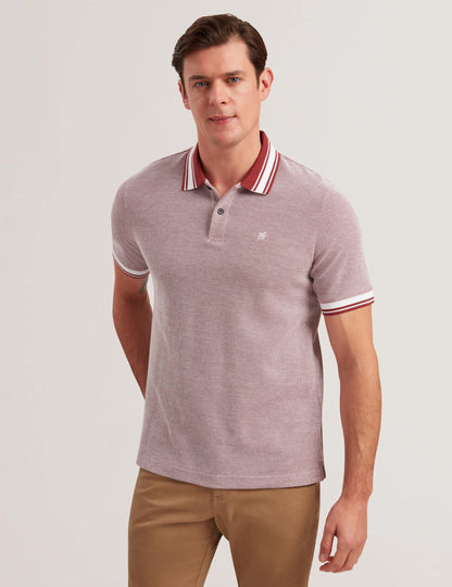 Ted Baker Phenes - Short Sleeve Textured Zip Polo