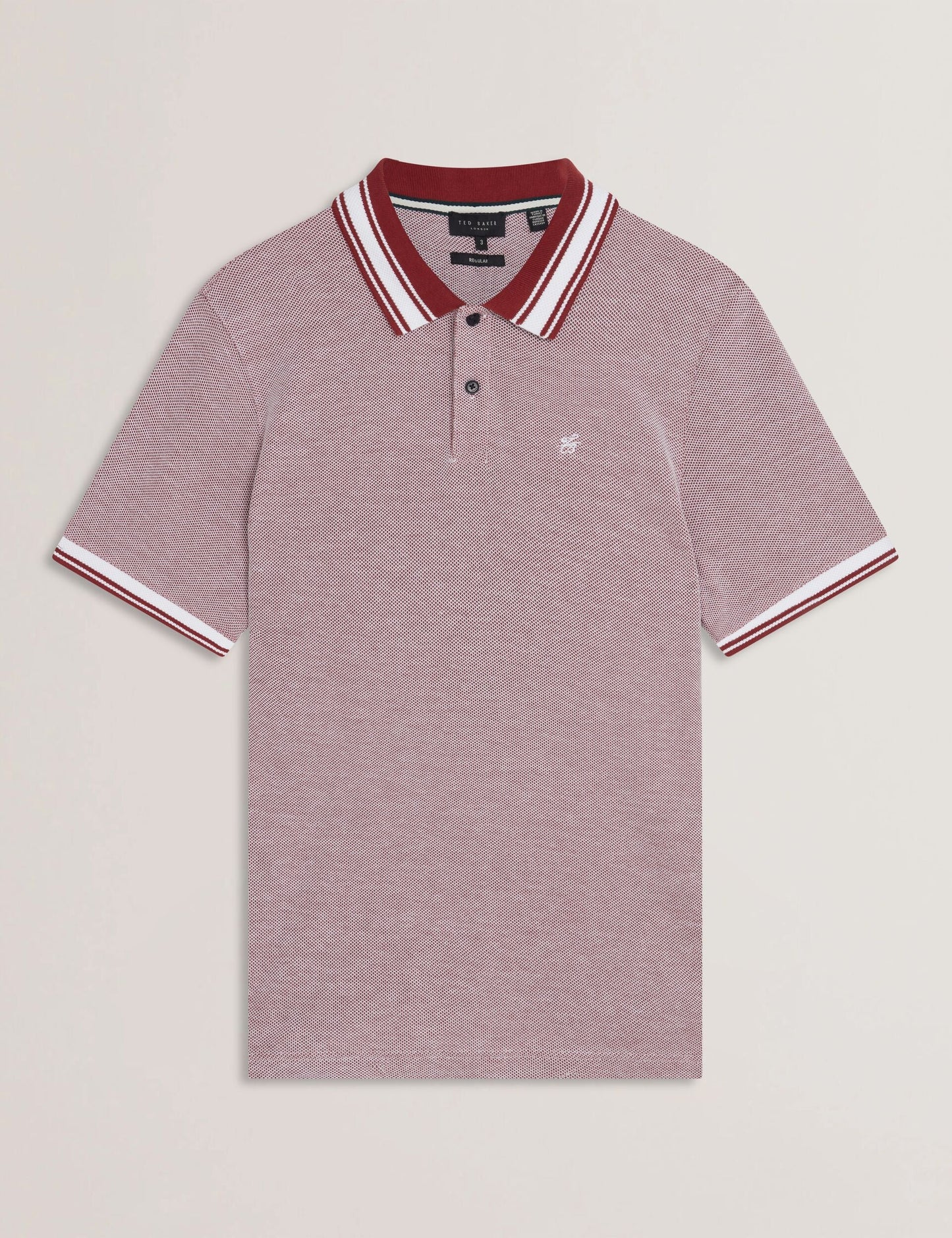 Ted Baker Phenes - Short Sleeve Textured Zip Polo