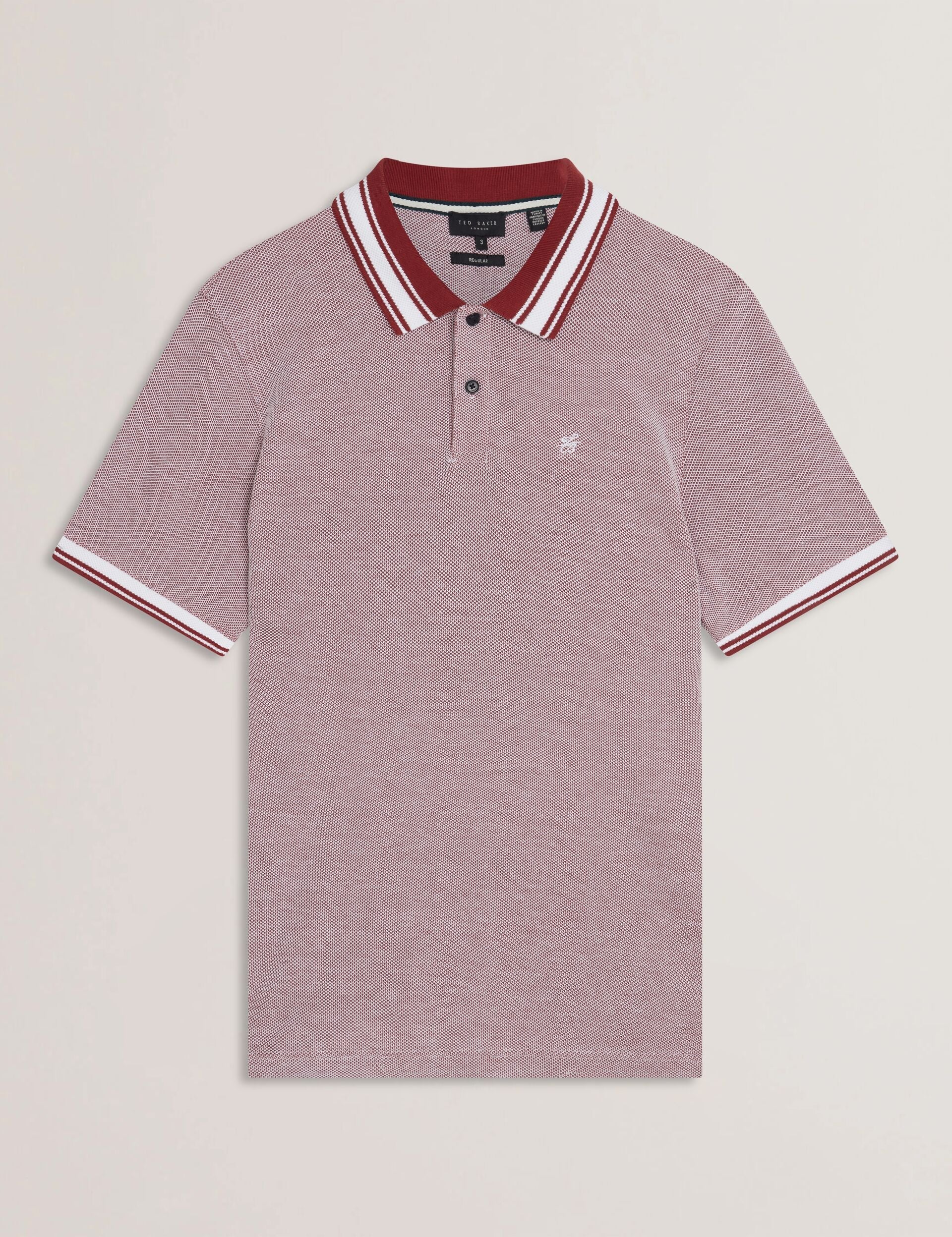 Ted Baker Phenes - Short Sleeve Textured Zip Polo
