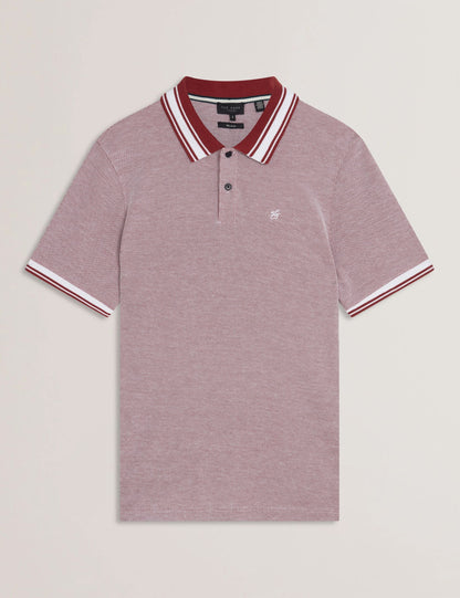 Ted Baker Phenes - Short Sleeve Textured Zip Polo
