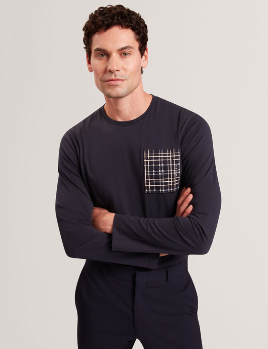 Ted Baker SININO Graphic Patch Long Sleeve T-Shirt