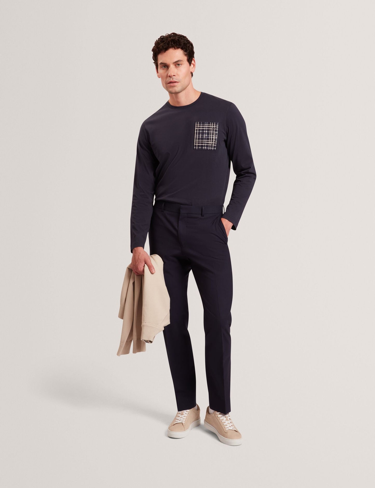 Ted Baker SININO Graphic Patch Long Sleeve T-Shirt