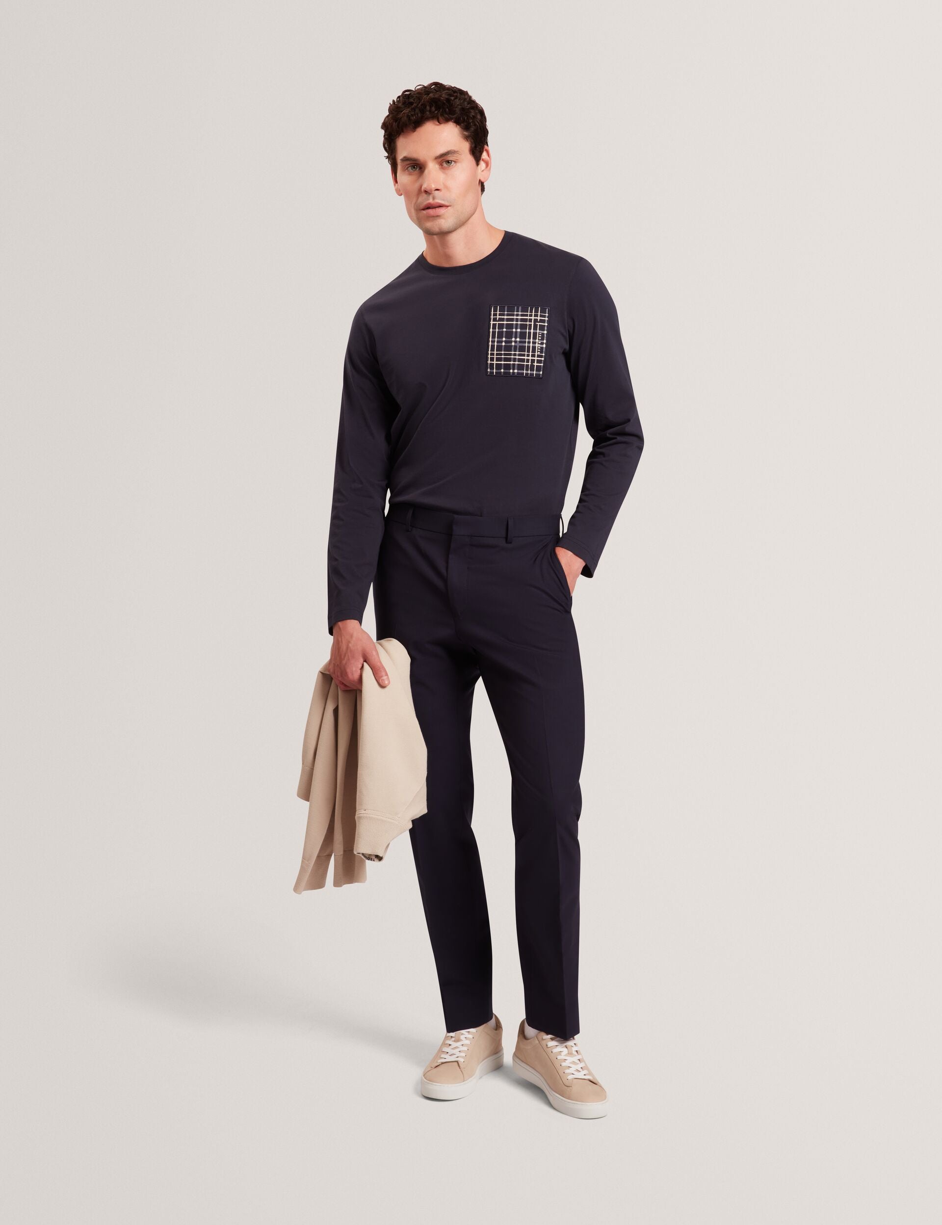 Ted Baker SININO Graphic Patch Long Sleeve T-Shirt