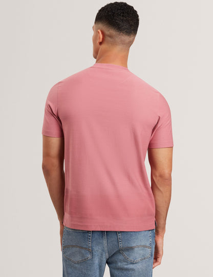 Ted Baker KAELITH Textured Panel Cotton Short Sleeve T-Shirt