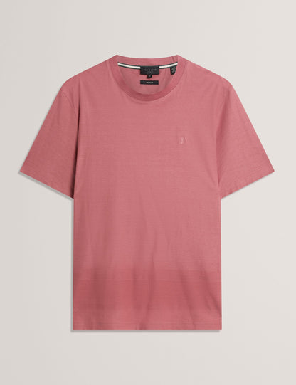 Ted Baker KAELITH Textured Panel Cotton Short Sleeve T-Shirt