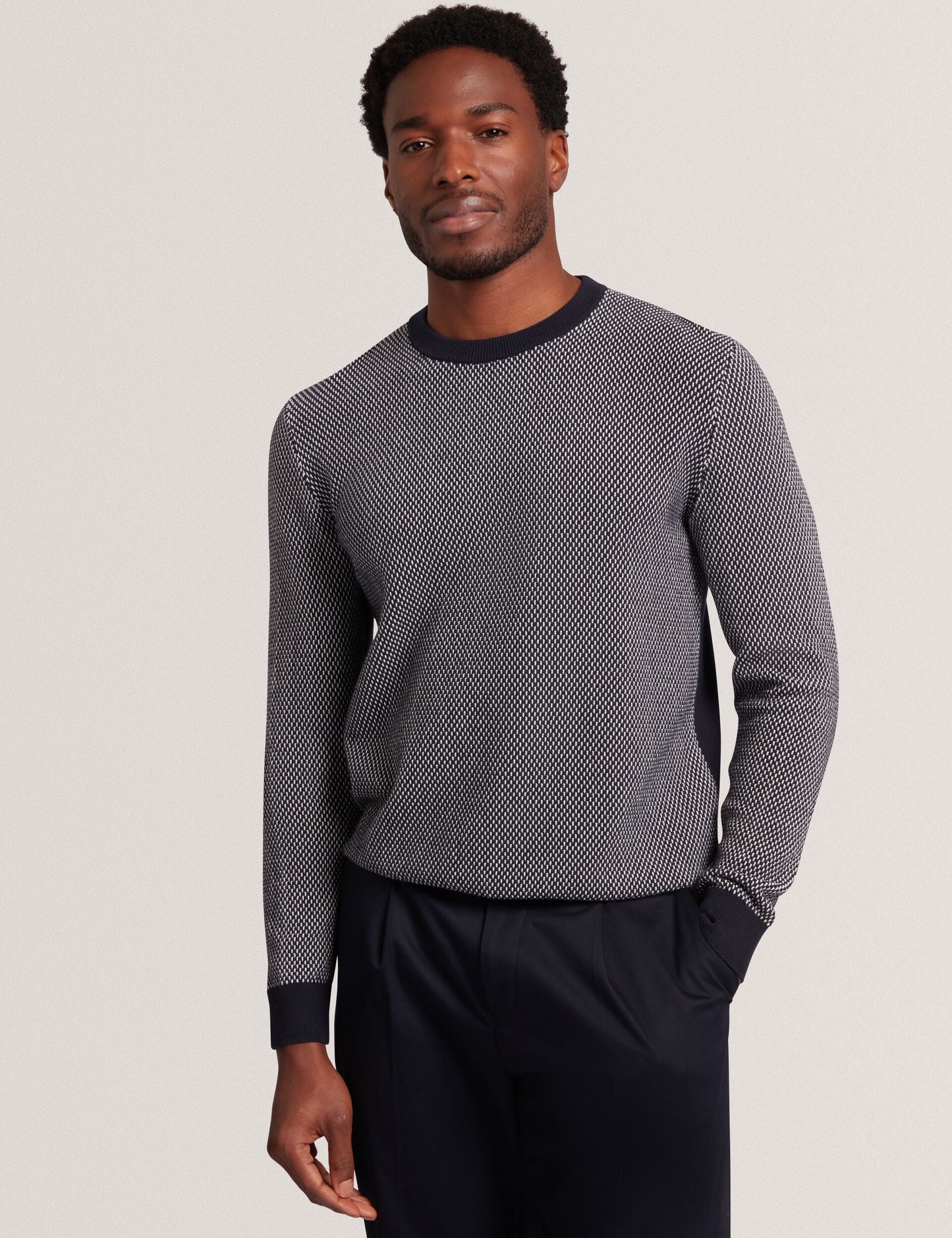 Ted Baker NEOPOTI Contrast Stitch Knit Cotton Polo Shirt