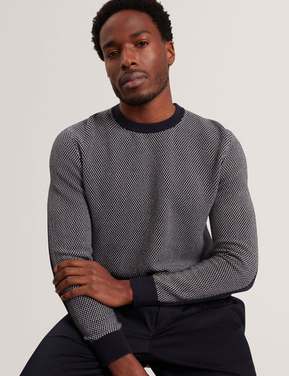 Ted Baker NEOPOTI Contrast Stitch Knit Cotton Polo Shirt