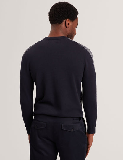 Ted Baker NEOPOTI Contrast Stitch Knit Cotton Polo Shirt