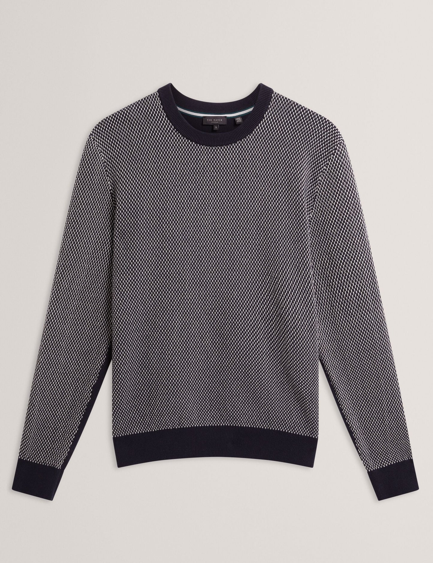 Ted Baker NEOPOTI Contrast Stitch Knit Cotton Polo Shirt