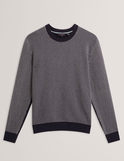 Ted Baker NEOPOTI Contrast Stitch Knit Cotton Polo Shirt
