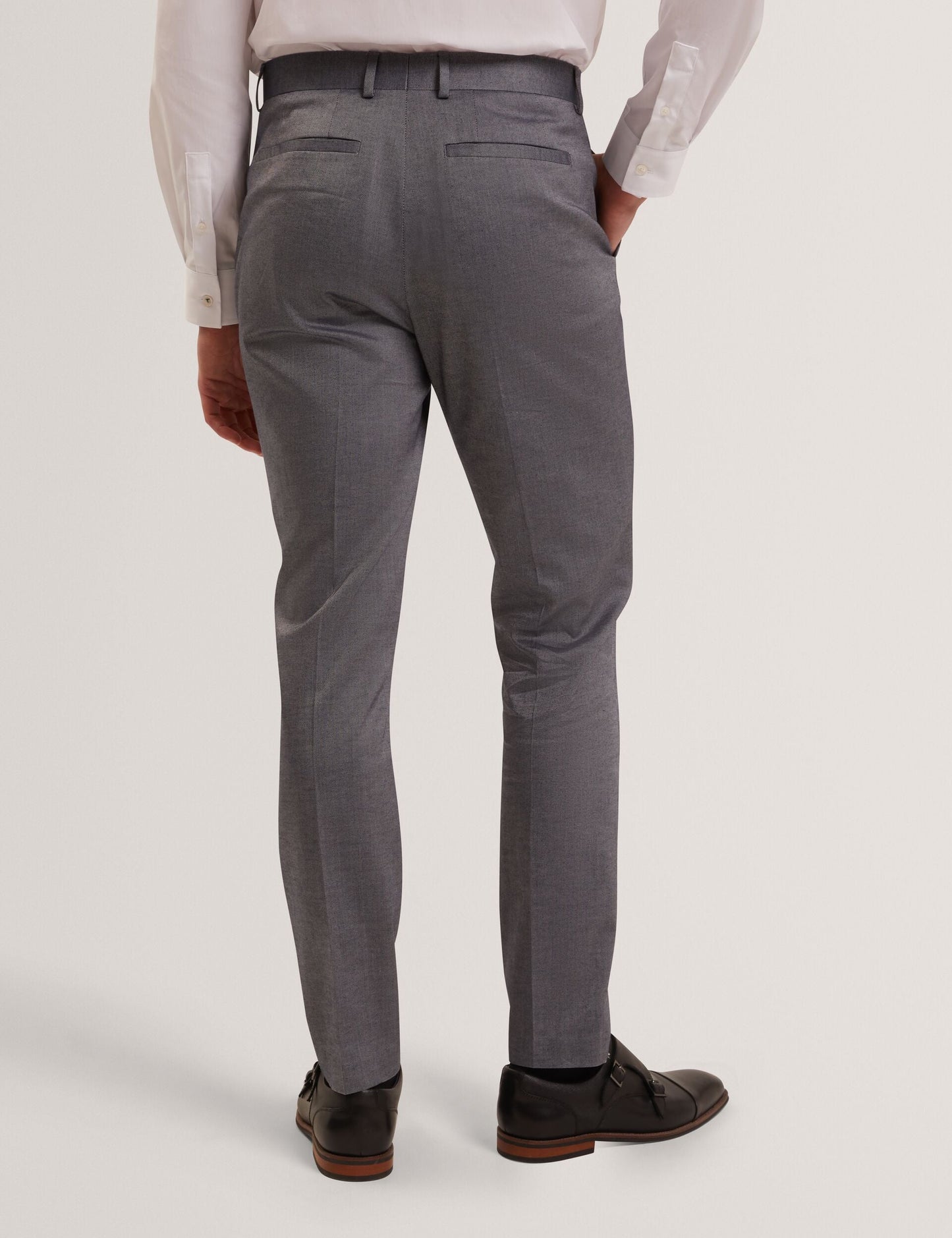 Ted Baker SABATON Slim Fit Stretch Cotton Twill Smart Pants