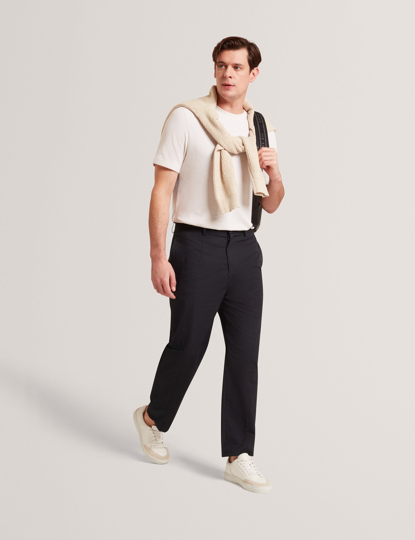 Ted Baker TEDDOT Tapered Leg Cotton Stretch Twill Pants