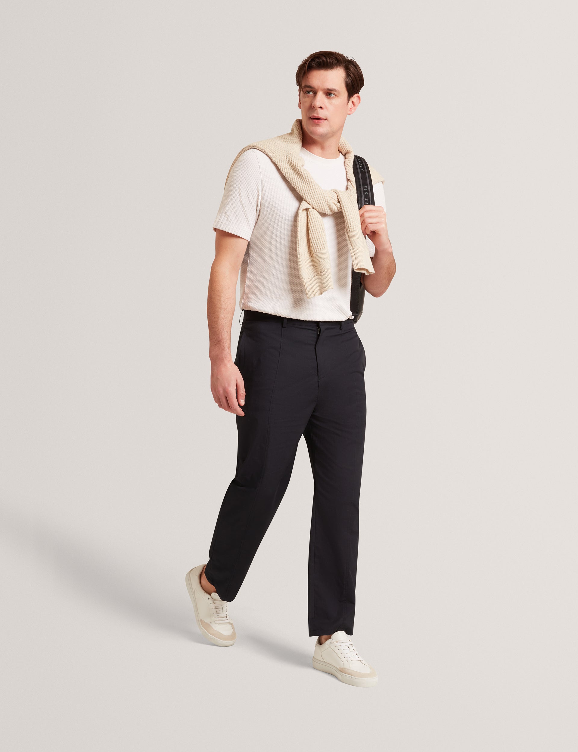 Ted Baker TEDDOT Tapered Leg Cotton Stretch Twill Pants