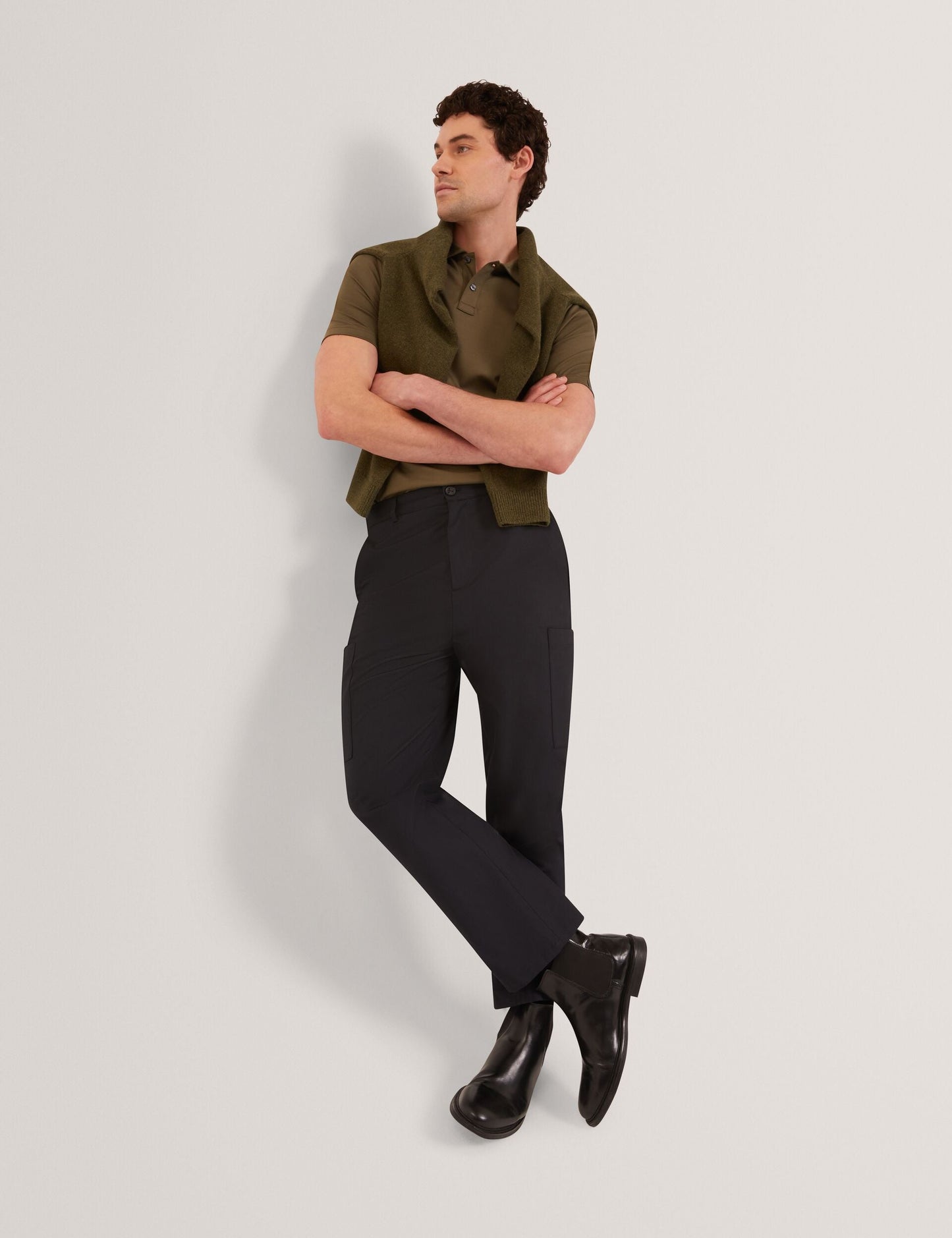 Ted Baker PORTYAL Tapered Stretch Cotton Cargo Pants