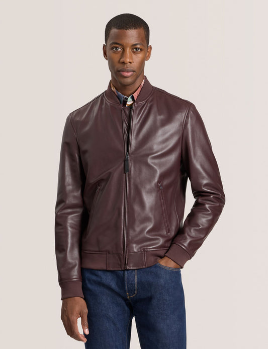 Ted Baker WAGGONER - Leather Bomber Jacket
