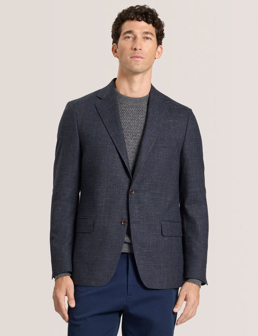 Ted Baker WELLINGTON – Single Breasted Two Button Notch Patch Pocket Weave Jacket