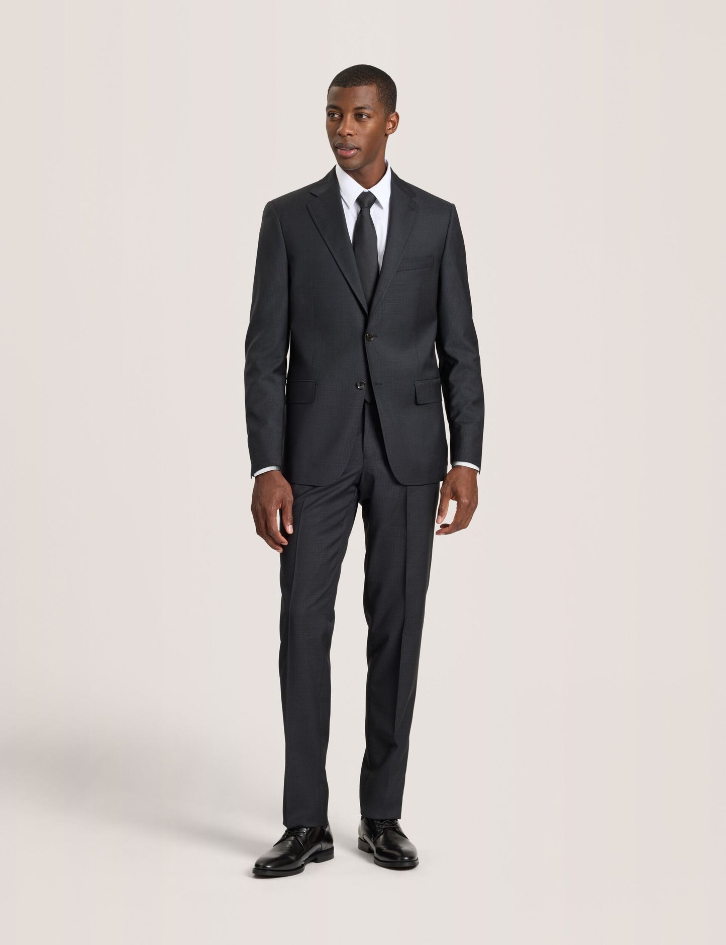 Ted Baker WRIGHT-GRID – Single Breasted Two Button Notch Fully Fashioned Grid Suit Jacket
