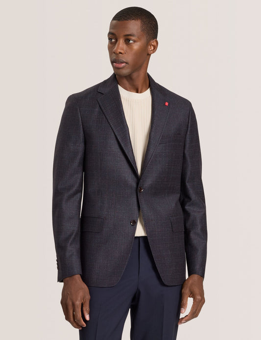 Ted Baker WINFRED – Single Breasted Two Button Notch Fully Fashioned Plaid Jacket