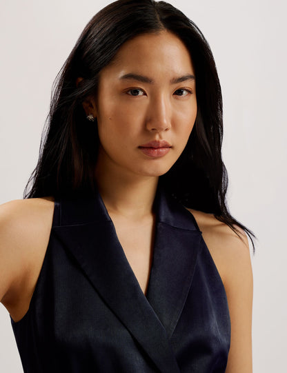Ted Baker TEERUD - Tailored Satin Midi Dress with Belt