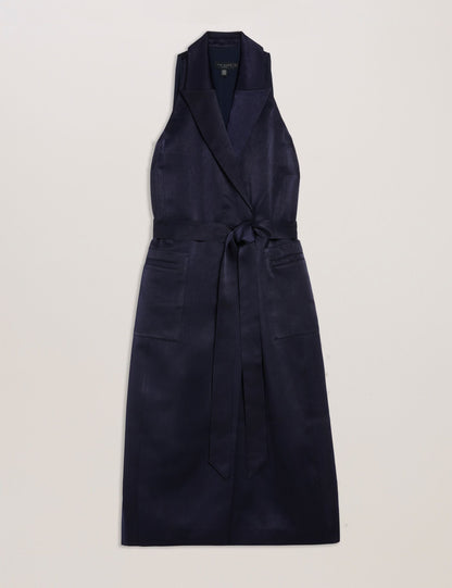 Ted Baker TEERUD - Tailored Satin Midi Dress with Belt