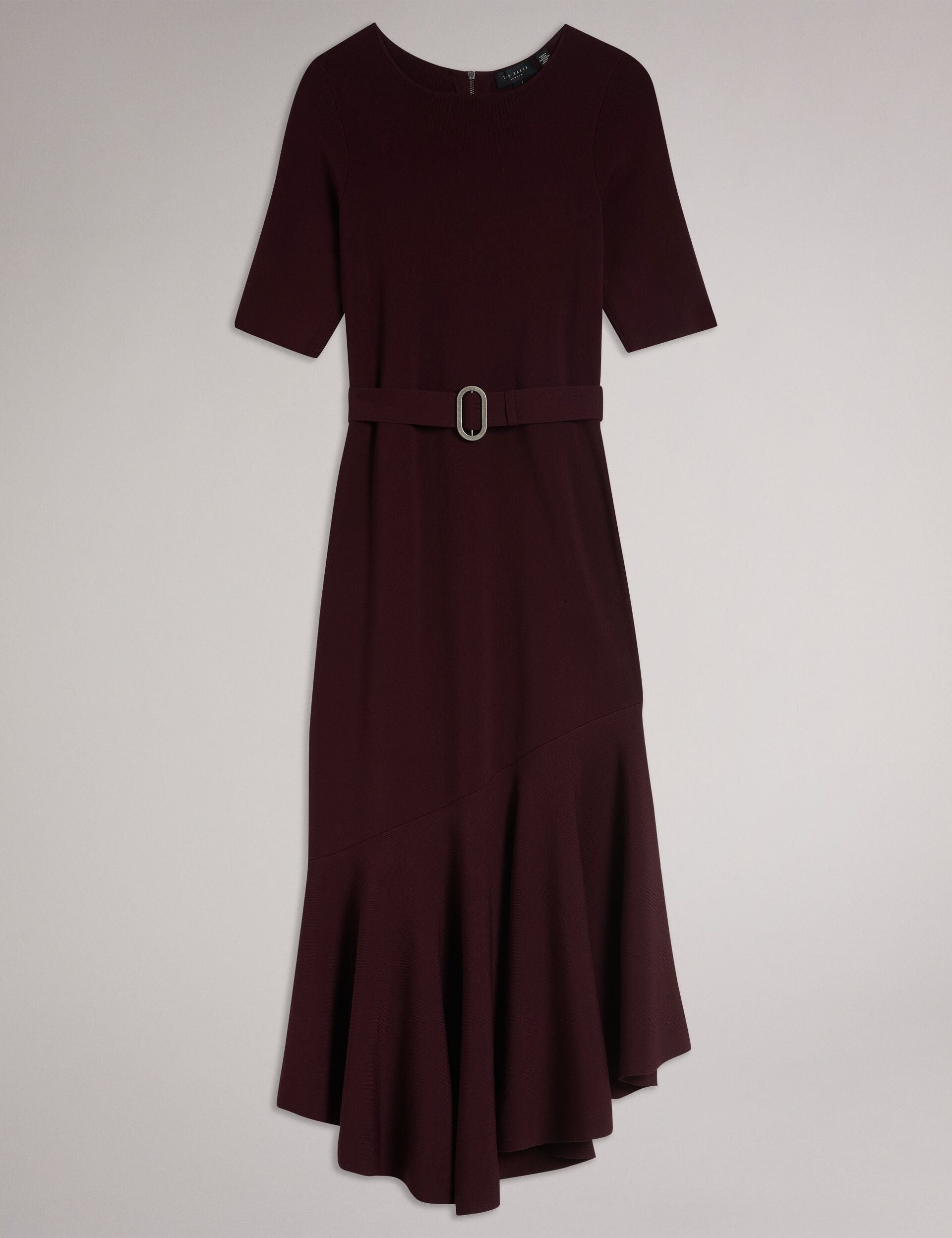 Ted Baker SAMALEE - Flippy Hem Knitted Midi Dress