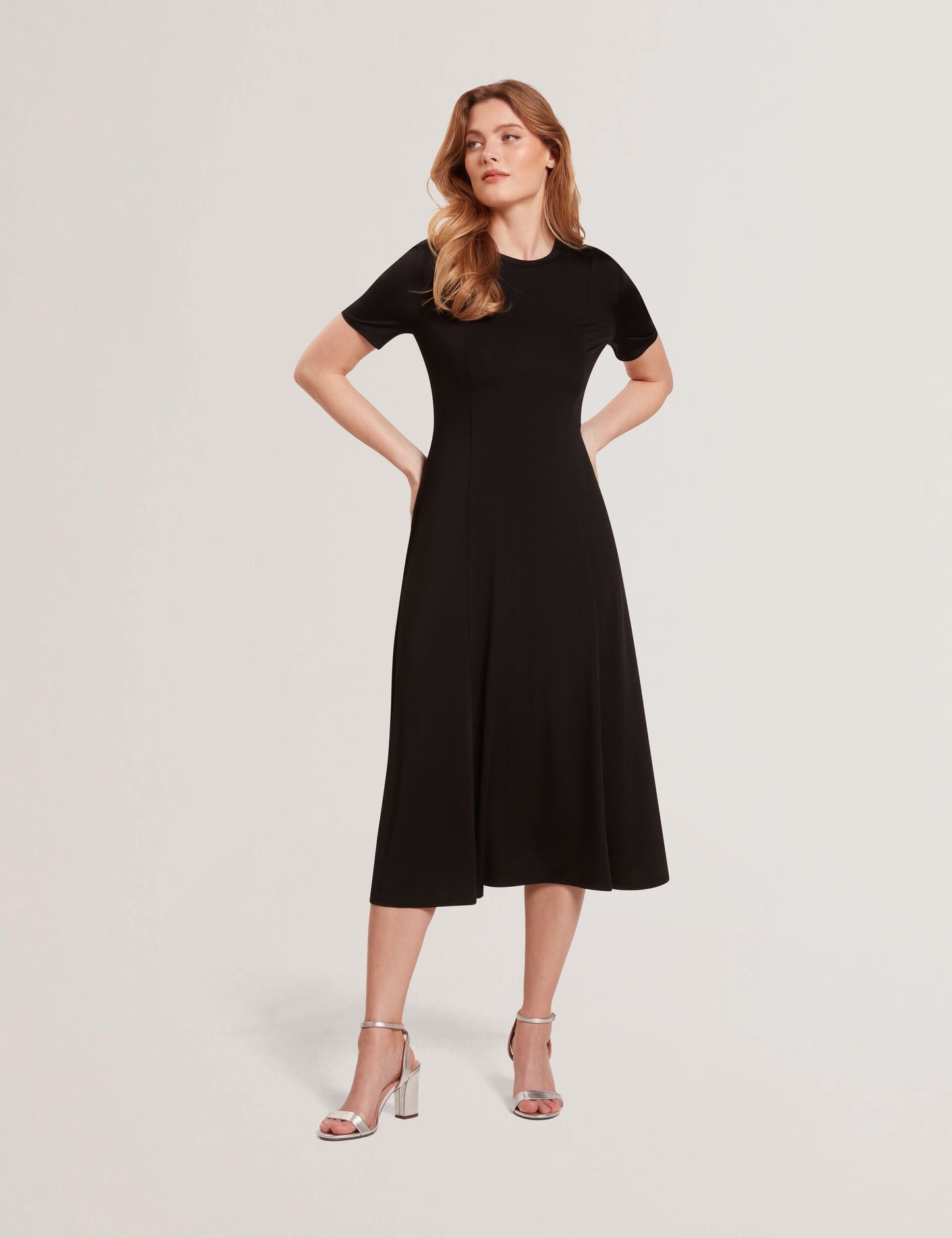 Ted Baker SHORT SLEEVE JERSEY MAXI DRESS - Rich Black