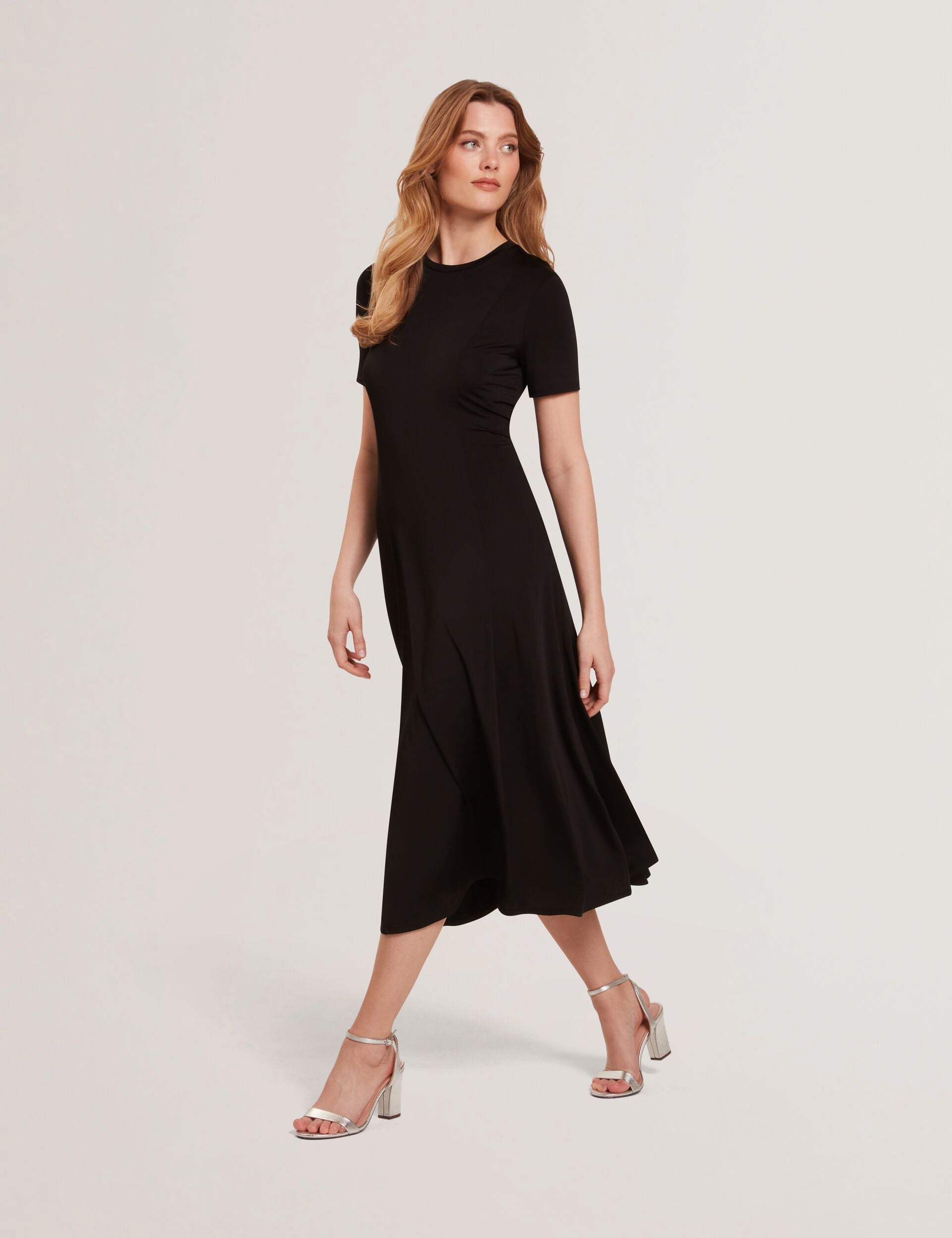 Ted Baker SHORT SLEEVE JERSEY MAXI DRESS - Rich Black