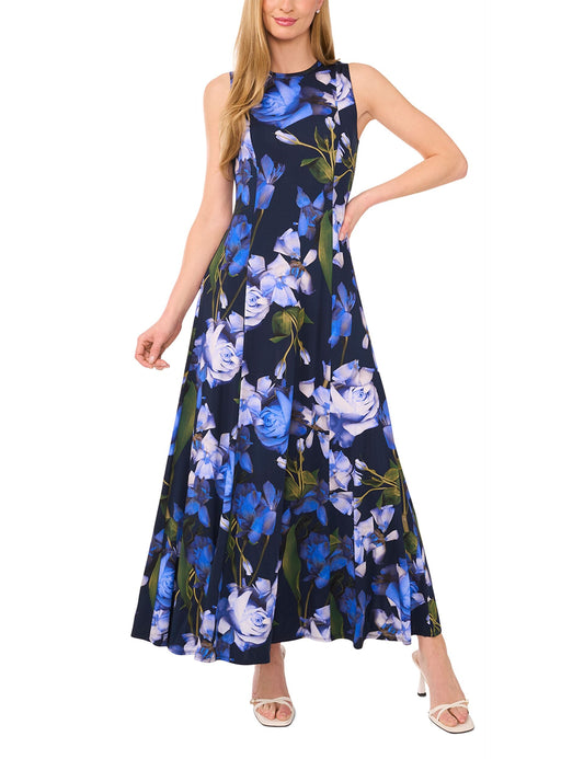 Ted Baker SHORT SLEEVE MAXI DRESS - Navy