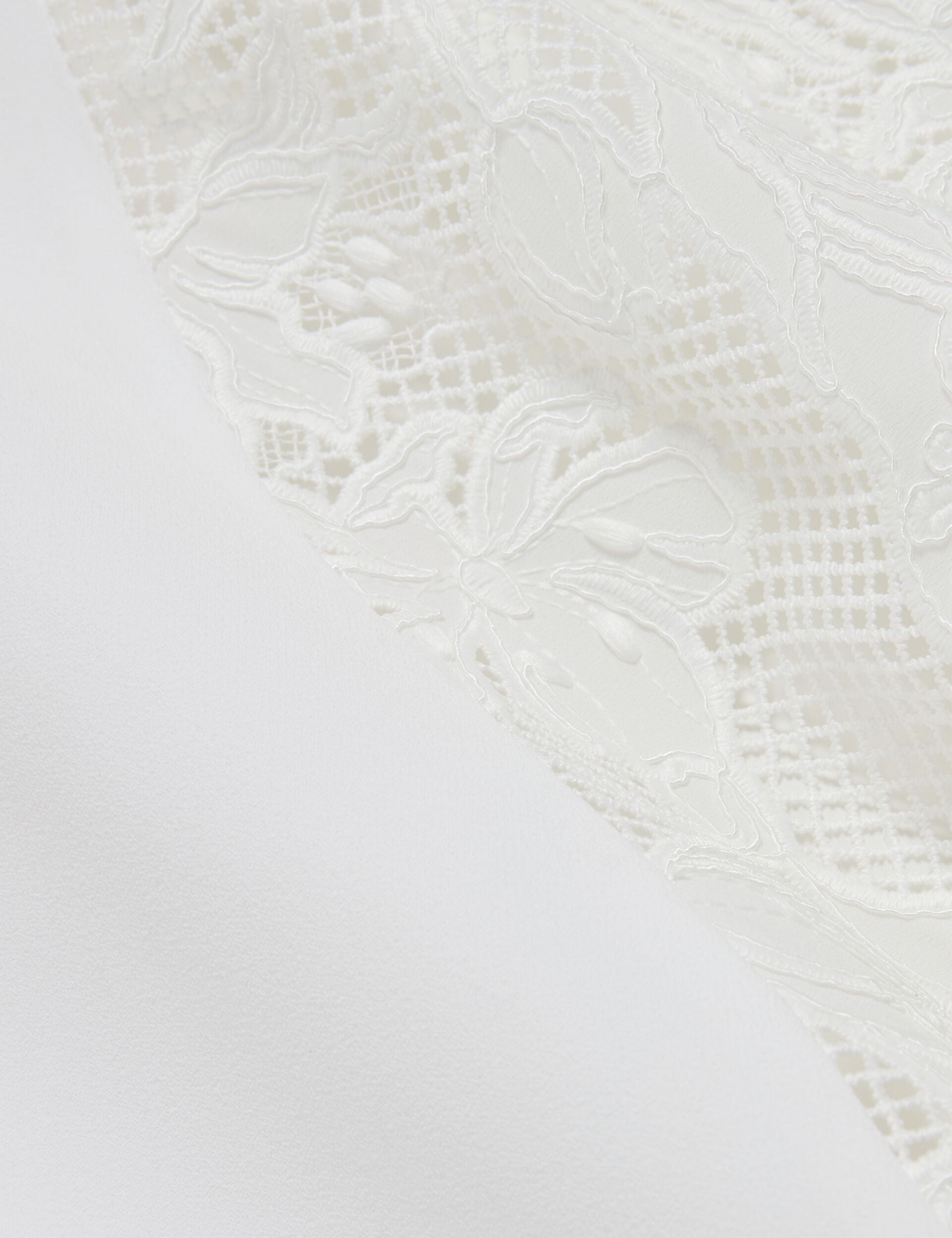 Ted Baker SLEEVELESS LACE APPLIQUE MIDI DRESS - White