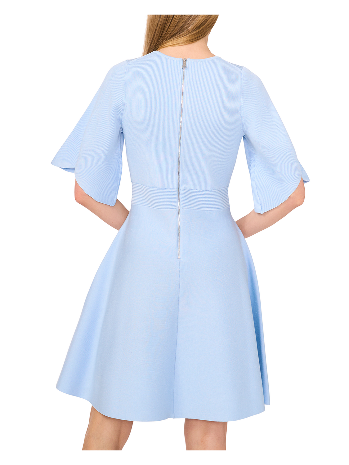 Ted Baker FLARE SHORT SLEEVE CREW NECK MINI DRESS - Lt-Blue