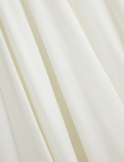 Ted Baker SLEEVELESS V-NECK PLEATED MAXI DRESS - White