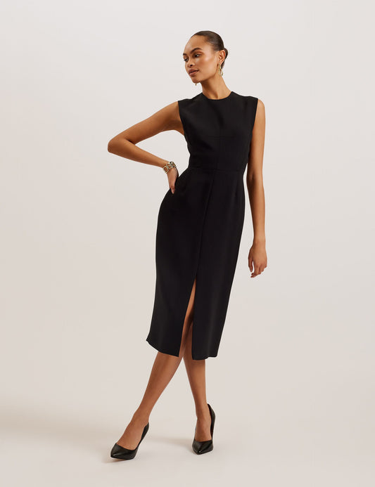 Ted Baker MANABDL - Tailored Sleeveless Midi Dress With Front Split