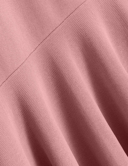 Ted Baker MIYHAA - Flippy Hem Square Neck Knitted Midi Dress