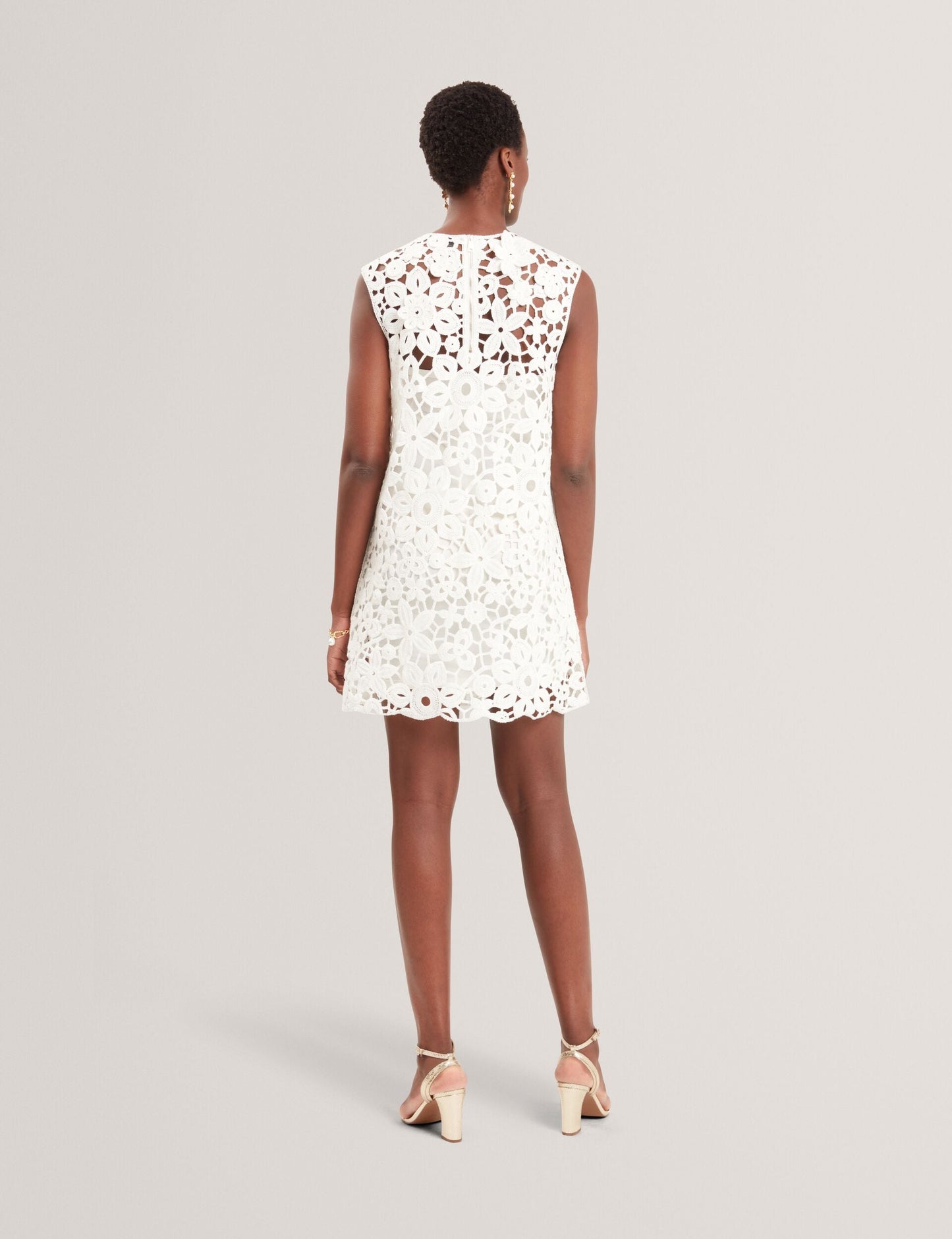 Ted Baker MIIKKA - Crochet Sleeveless Mini Shift Dress