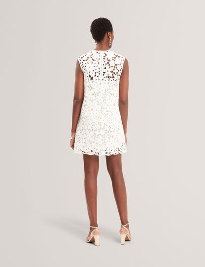 Ted Baker MIIKKA - Crochet Sleeveless Mini Shift Dress