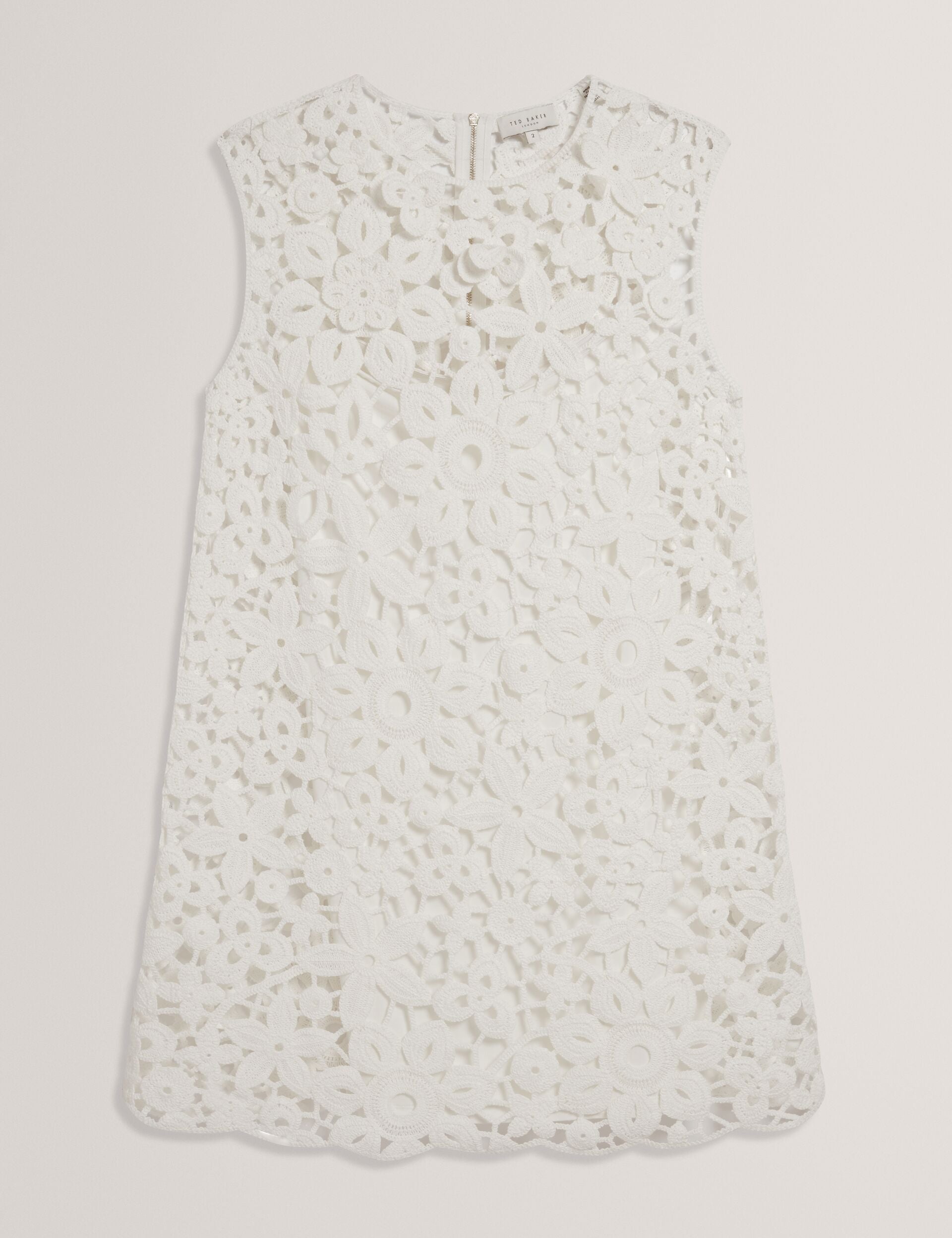 Ted Baker MIIKKA - Crochet Sleeveless Mini Shift Dress