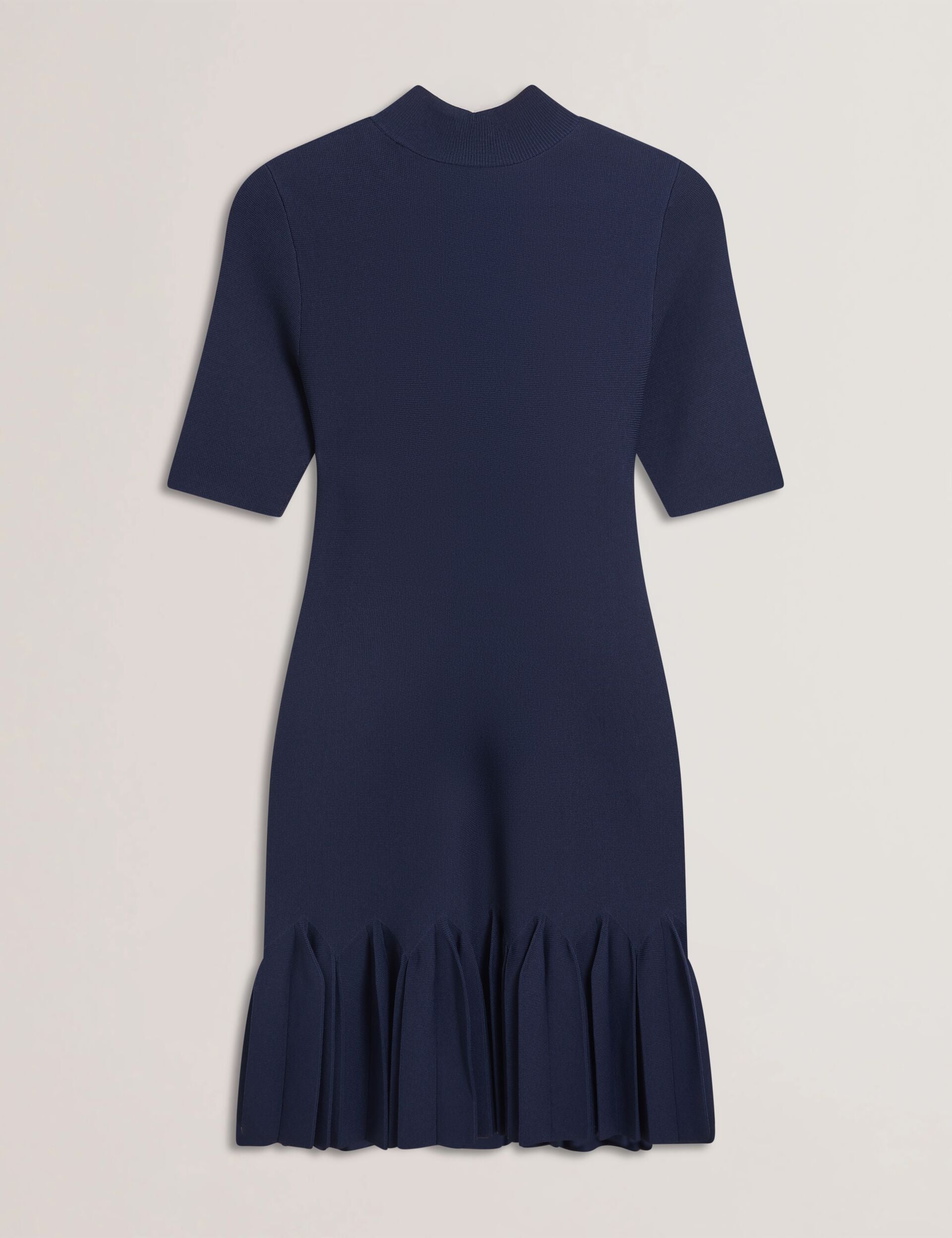 Ted Baker CANDDY - Pleated Hem Bodycon Knit Mini Dress