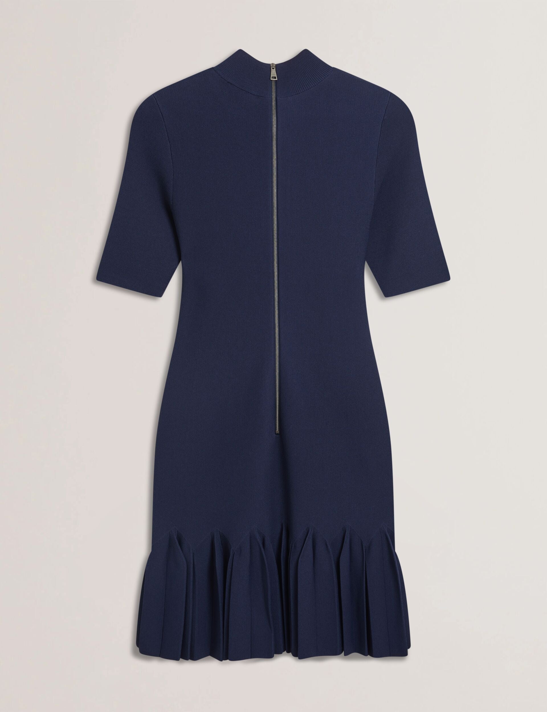 Ted Baker CANDDY - Pleated Hem Bodycon Knit Mini Dress