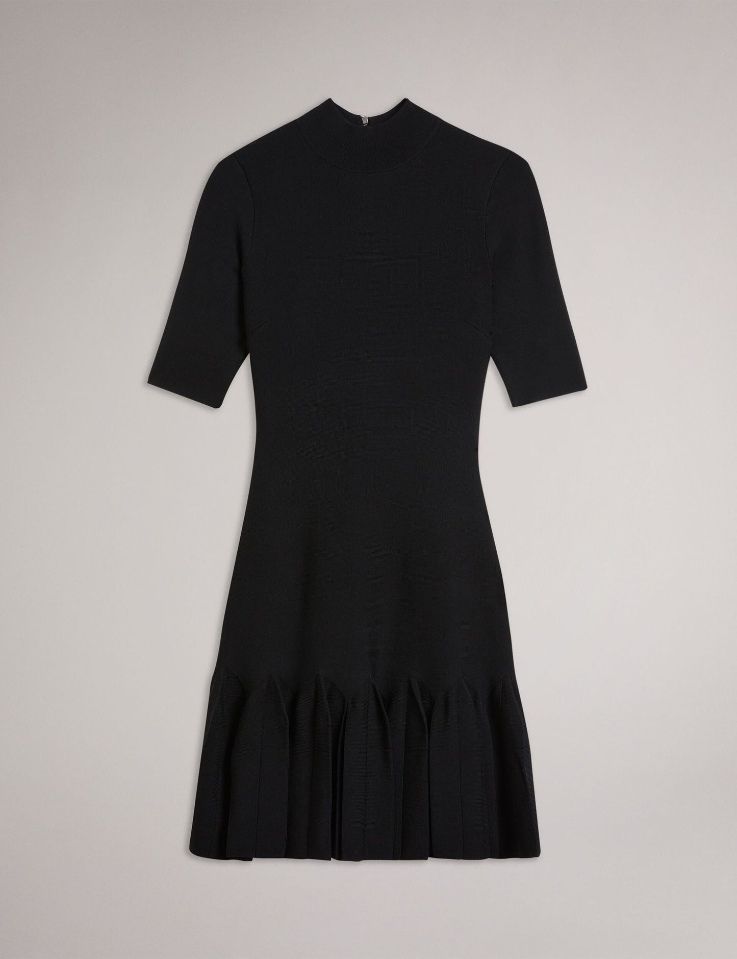 Ted Baker CANDDY - Pleated Hem Bodycon Knit Mini Dress