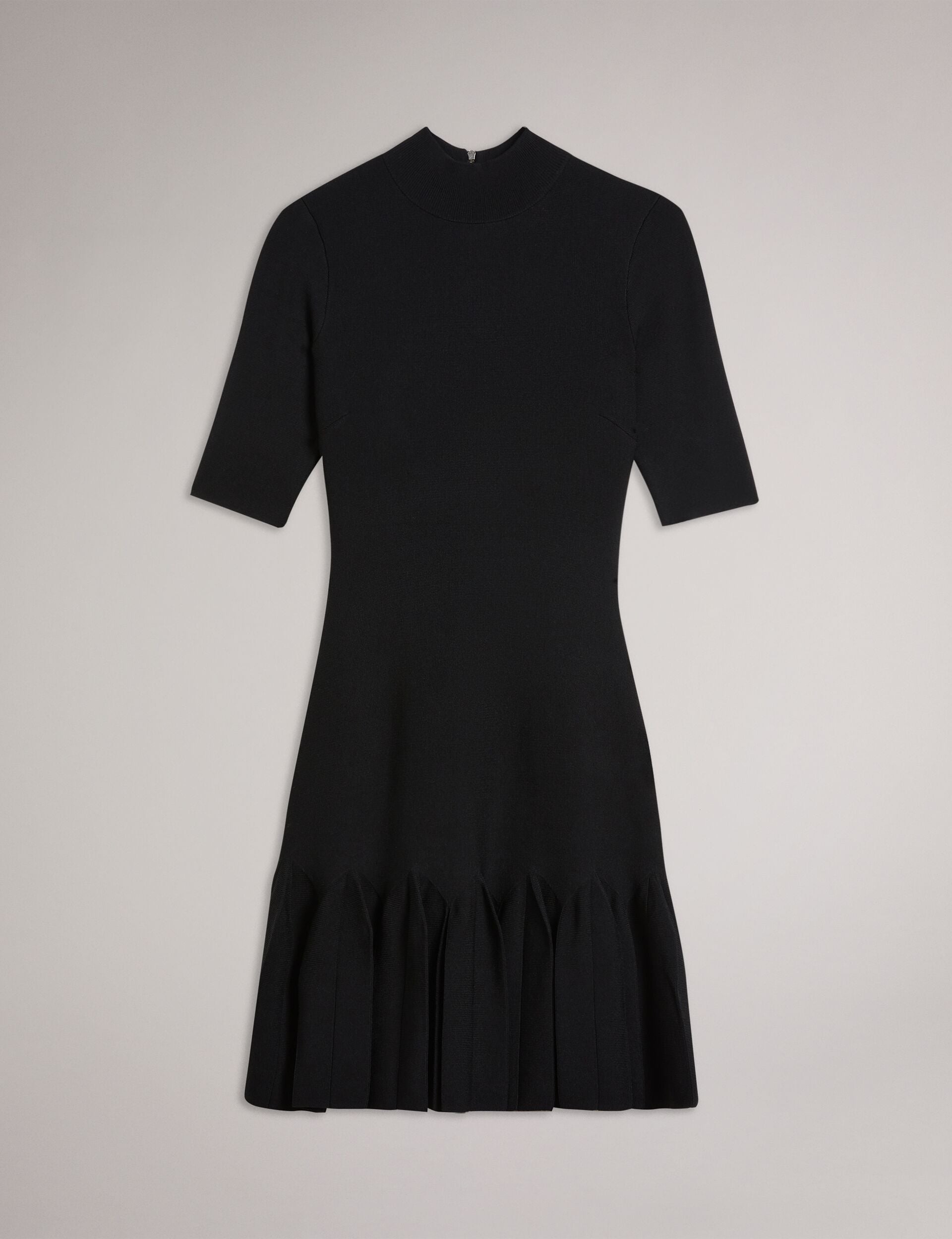 Ted Baker CANDDY - Pleated Hem Bodycon Knit Mini Dress