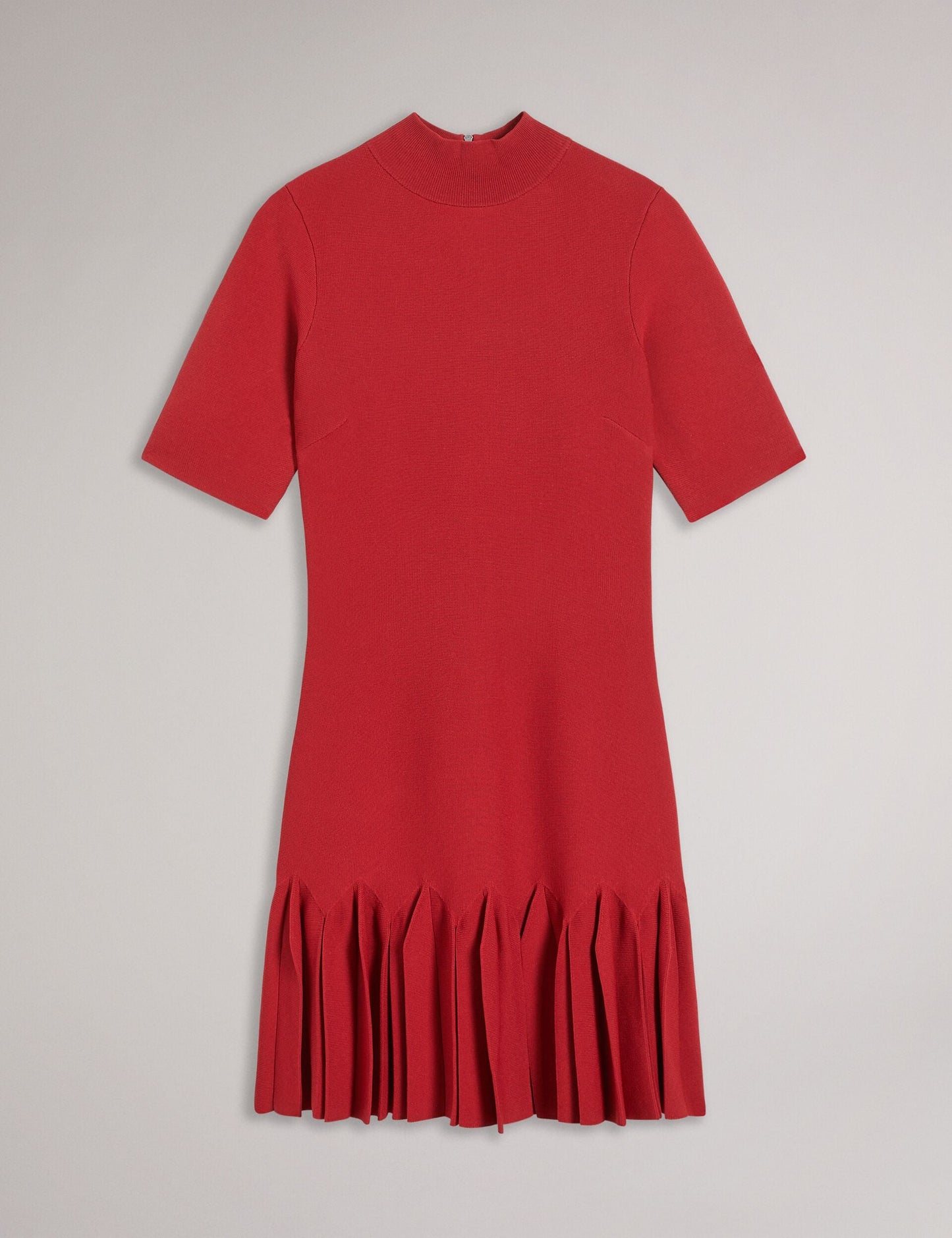 Ted Baker CANDDY - Pleated Hem Bodycon Knit Mini Dress