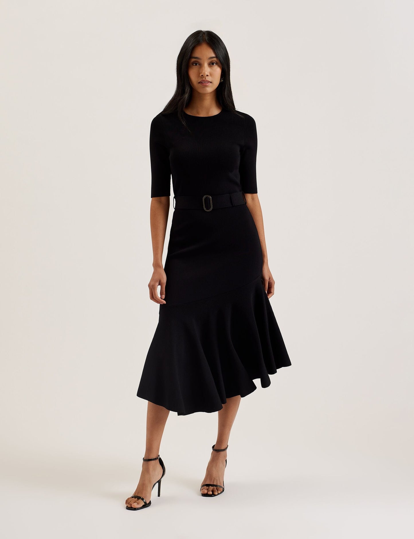 Ted Baker SAMALEE - Flippy Hem Knitted Midi Dress