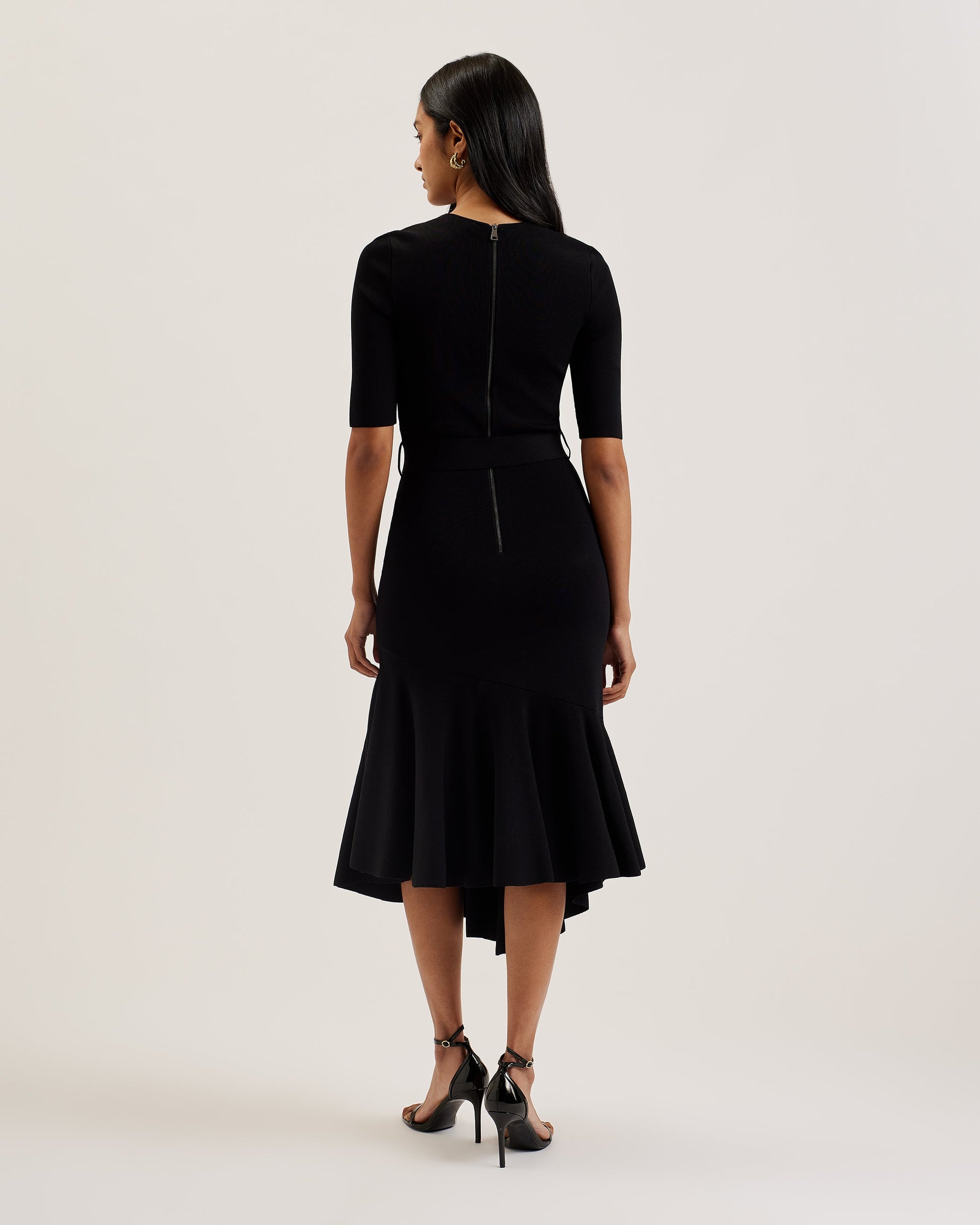 Ted Baker SAMALEE - Flippy Hem Knitted Midi Dress